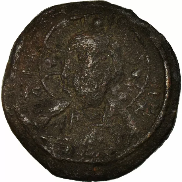 [#518780] Coin, Anonymous, Follis, 1078-1081, Constantinople, VF, Copper, Sear:1