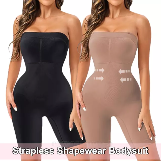 Seamless Firm Tummy Compression Bodysuit Shapwear With Butt Lifter