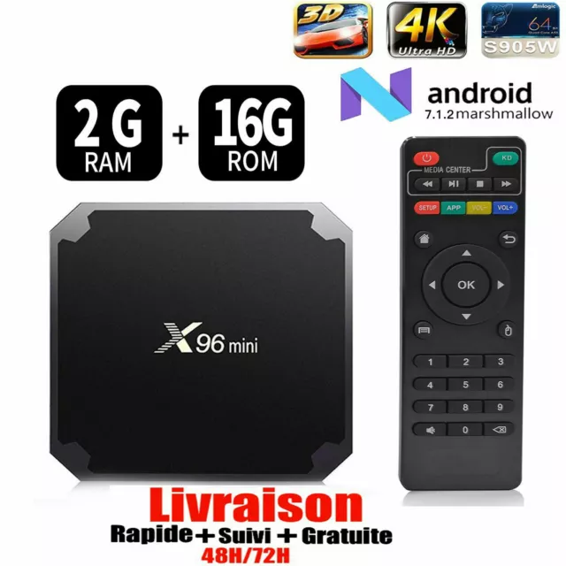 X96mini Smart Android 7.1 TV Box S905W Quad Core H.265 2GB/16GB WiFi Media C3
