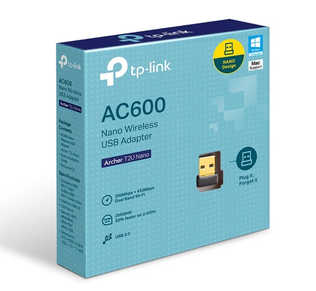 TPLINK ARCHER T2U Nano AC600 Wireless USB Adapter 18.68 PicClick CA