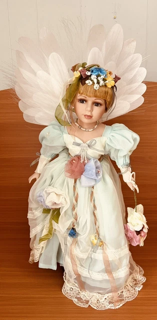 Vintage Porcelain Fiber Optic Rapunzel Doll, 24” High Comes In Original Box
