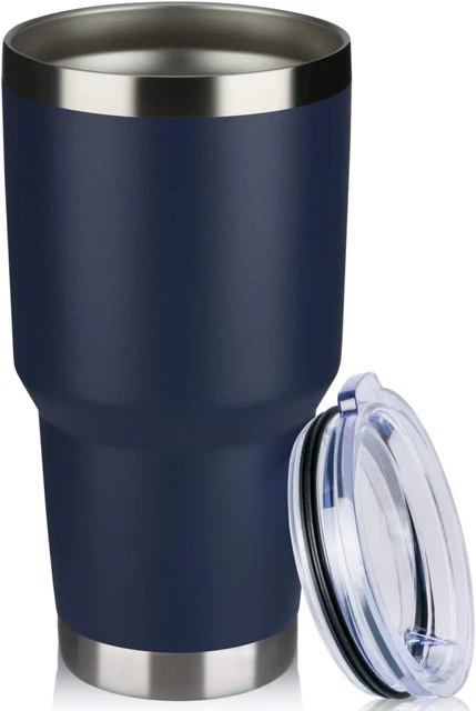 30Oz Tumbler Double Wall Vacuum Insulated Travel Mug, Stainless Steel Tumbler wi