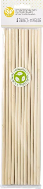 Wilton Bamboo Dowel Rods, 12-Count