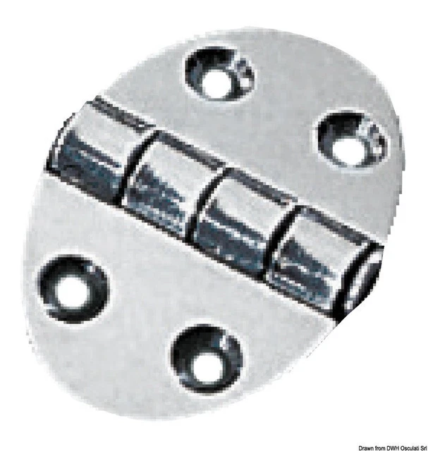 Charnière 35x51mm 1,5mm Vis Marque Osculati 38.450.01