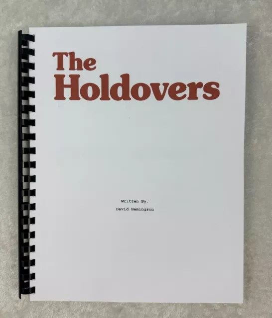 The Holdovers Full Movie Script Reprint Film 2023 Movie Screenplay