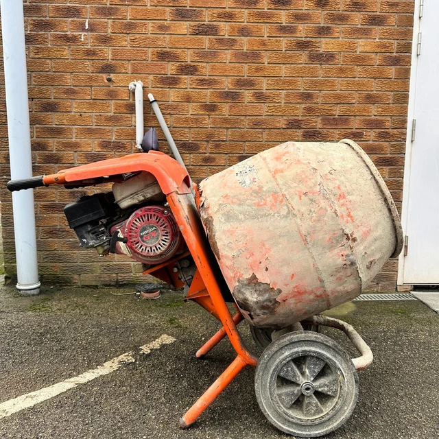 BELLE MINIMIX 150 Petrol Cement Mixer Honda GX120 Concrete Mini Mix 4hp ...