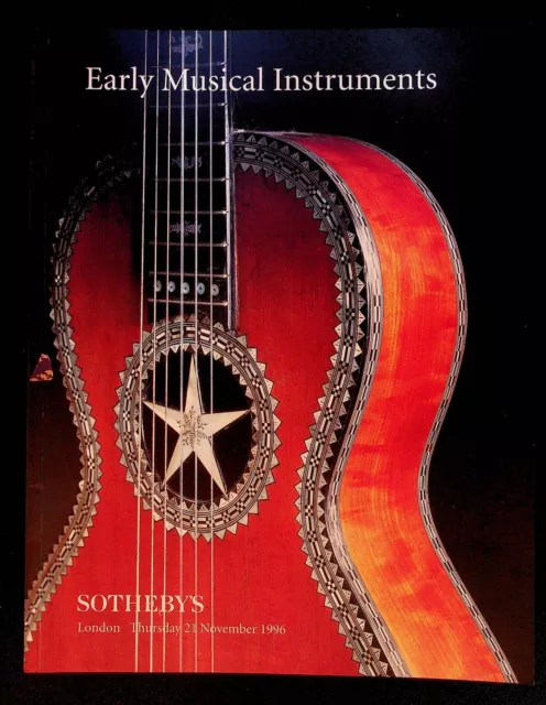 VINTAGE Sotheby's Auction Catalog Early Musical Instruments 1996 London Music