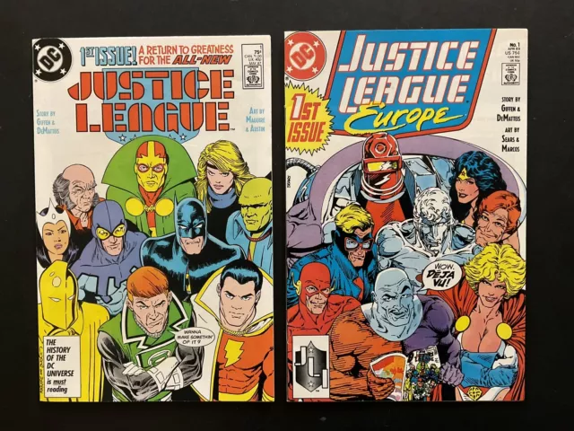 JUSTICE LEAGUE 1. JL EUROPE 1. DC Copper Age Comics. Free Shipping. Rare. Key