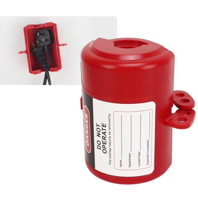 Plug Lockout Device Safe Heat Resistant Universal Electrical Plug Lockout Kit