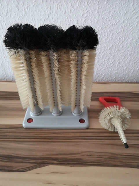 Gläserspül-Bürstengarnitur + BIROL Reinigungsbürste für Fittinge/Zapfköpfe