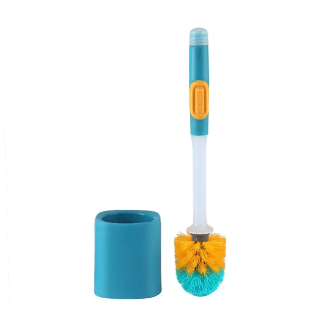 Silicone Toilet Brush With No Dead Ends Long Handle Toilet Cleaning Brush Set