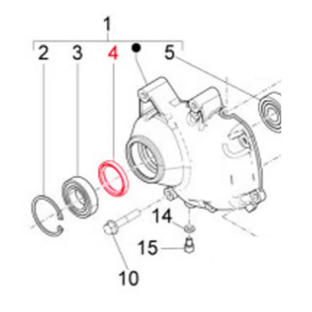 Arbre De Transmission Roue Pour Piaggio/Gilera 125/150CC 2T - Réf. PI478156 CIF - Neuf Italie