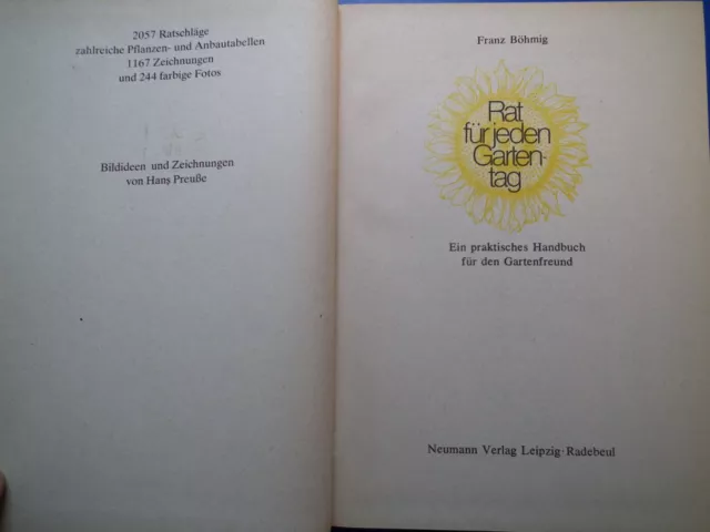 DDR Klassiker Fachbuch Handbuch für den Gartenfreund sehr schönes Exemplar HC 88 3