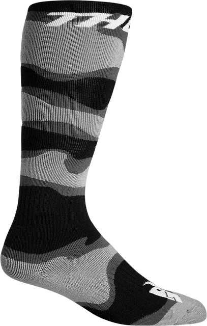 Thor 3431-0670 Sock Mx Camo Gy/Wh 10-13 Calza