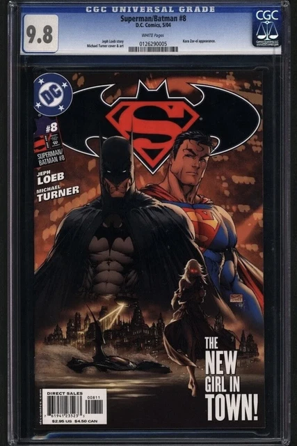 Superman Batman #8 CGC 9.8 White Pages 1st Modern Kara Zor-el Supergirl DC 2004