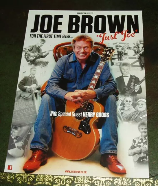 JOE BROWN (2018) UK Concert Tour Flyer - "Just Joe Tour"