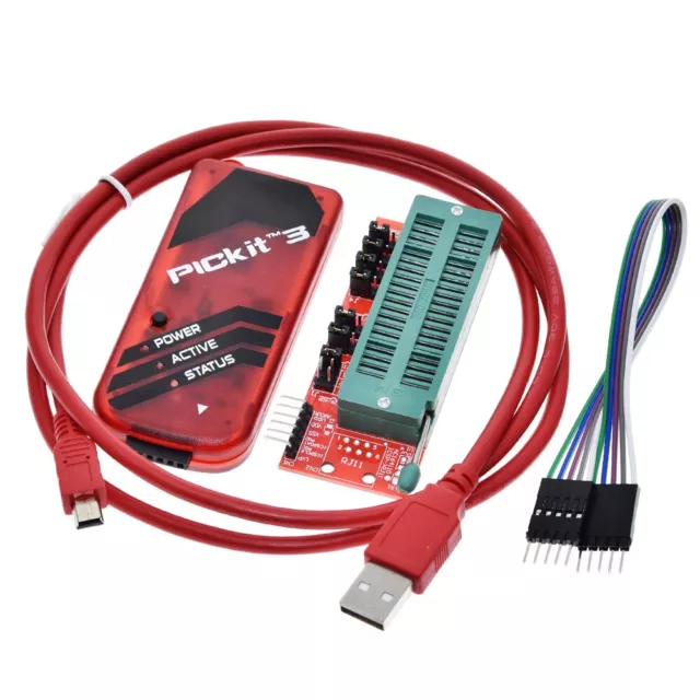 PICKIT3 PIC KIT3 PICKIT 3 Programmer Offline Microcontroller Chip Adapter Seat