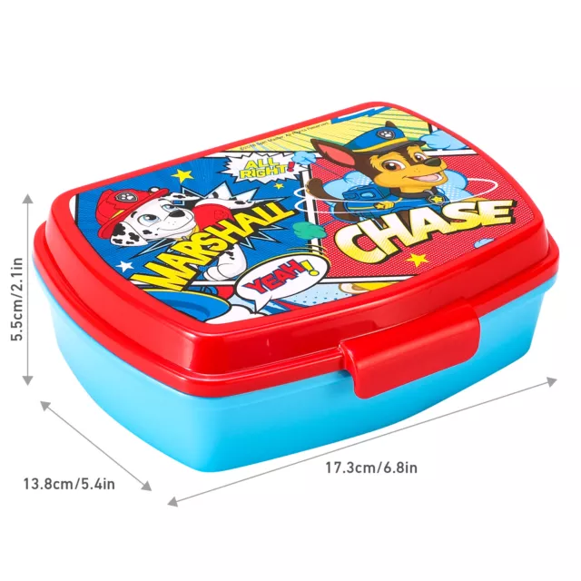 Paw Patrol Comic Kinder Kinder Sandwich Schule Reise Brotdose Tasche, BPA-frei 2