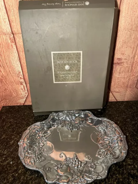 Autographed Jane Seymour St. Catherine's Court Large Serving Tray 15" X 19.5"