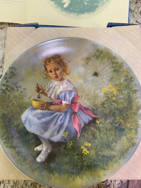 "Little Miss Muffet" Limited-Edition 1981 Mother Goose Series Collector Plate