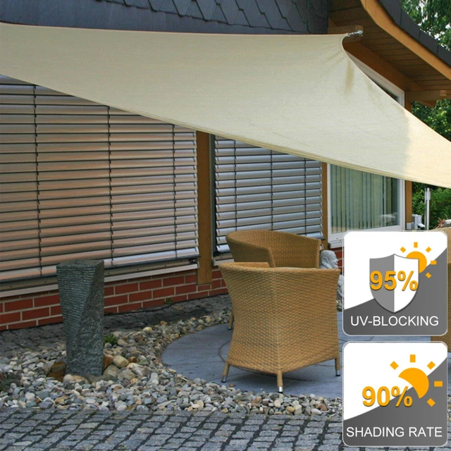 Patio Shade Sails Sail Canopy Sun Shade Canopy Blackout Cloth Ultraviolet Light 3