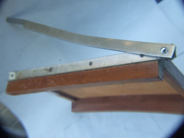 Vintage Japanese Paper Guillotine Cutter Wooden Trimmer Machine  A4
