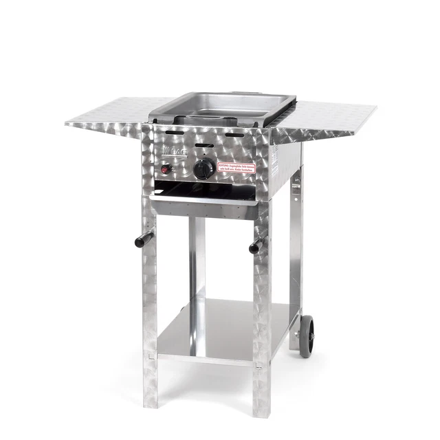 Edelstahl 1-flammig (3,65kW) fahrbar Gasgrill Gasbräter Grill BBQ P1FBAP