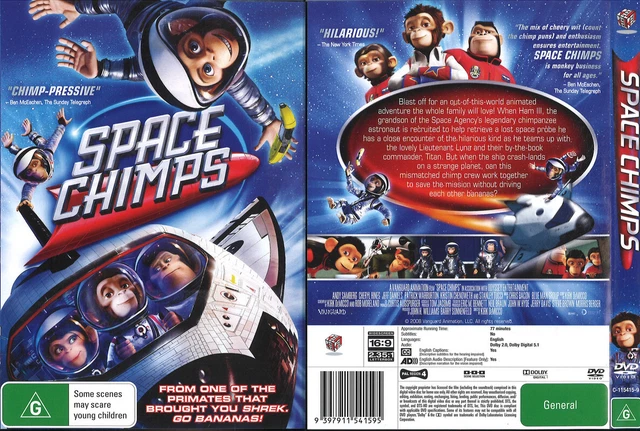742A NEW SEALED DVD Region SPACE CHIMPS $9.90 - PicClick AU