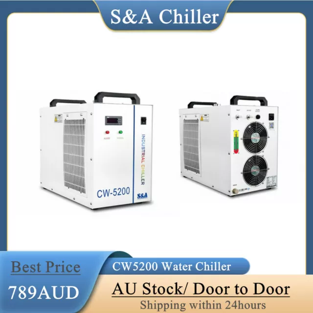 S&A CW-5200 Industry Water Chiller Cool for 100-130W Co2 Laser Engraving Machine