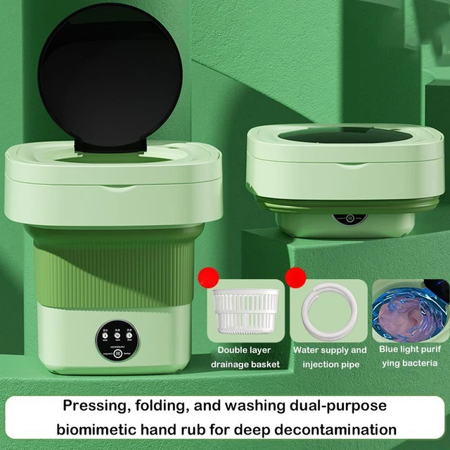 6.5L Capacity Portable Fold Washing Machine with Spin Automatic Dryer D6S6