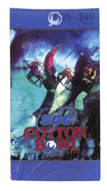 2002 Cotton Bowl Ticket Arkansas vs Oklahoma