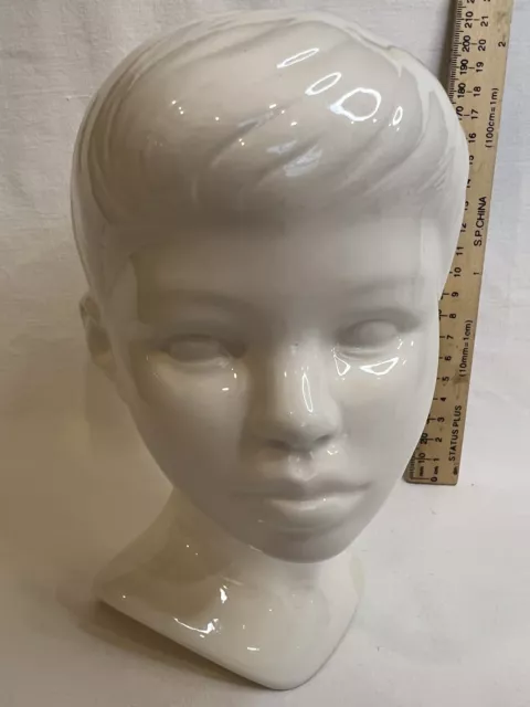 Vintage Holland Mold Bust of Young Boy Art Deco 7"
