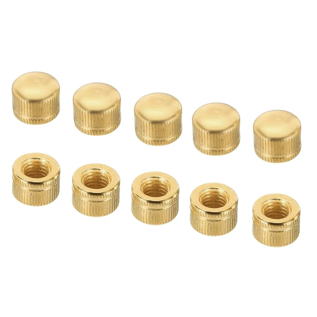 M8X1.25 Cap Nut, 20 Pack Acorn Nut Screw Knob Cap Insert Bolt Cover Female Threa