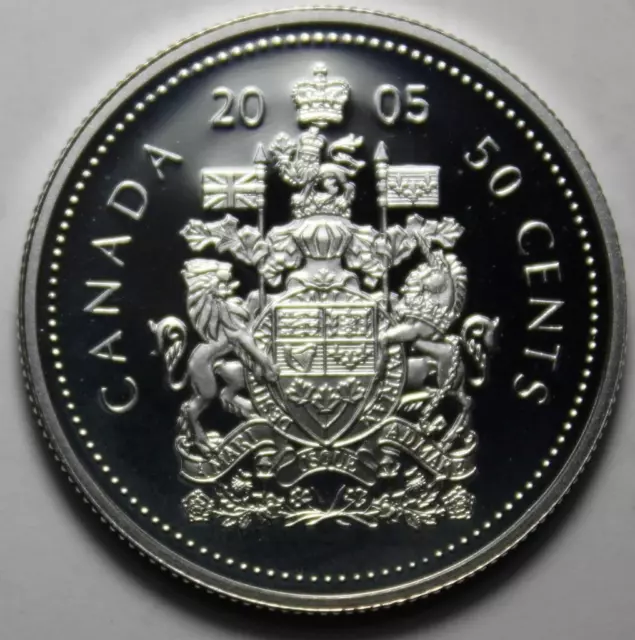 Canada 2005 Silver Mint Proof 50 Cents, Ultra Heavy Cameo (Y193)