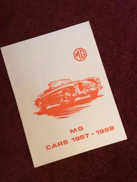 MG Cars 1957-1959 - MGA & MGA Twin Cam & Magnette  -  BROOKLANDS BOOKS - Mint