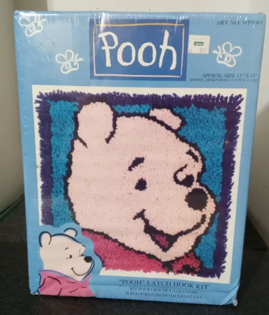 Disney POOH Latch Hook Kit New size 13x13" Caron International