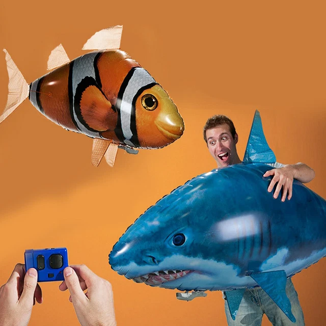 Remote Control Shark Toys Air Swimming Fish Infrared RC Air Balloons Inflatable