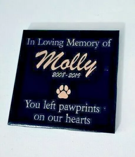 Pet Memorial for Cat & Dog Memorial Stone | Pet Loss Stone Gift Plaque