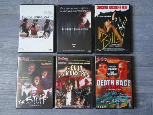 Lot de 6 DVD - Horreur - Angoisse - Suspense - Thriller - Aventure