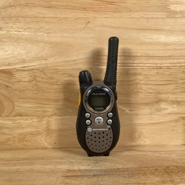 Motorola Talkabout T6500 Black Handheld Two-Way Radio Walkie Talkie