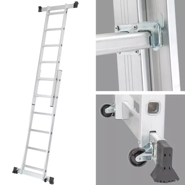 Heavy Duty Folding Working Scaffold Scaffolding Tower Platform Ladder Aluminium 3