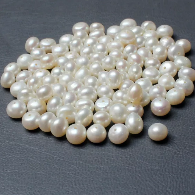 Lot de gros de 7 mm de perles d'eau douce naturelles de perles en vrac de... 3