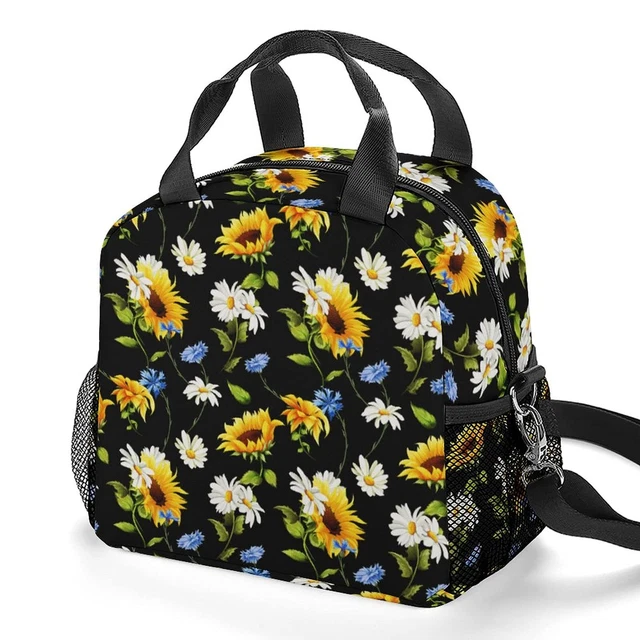 Reusable Insulated Lunch Bag with Adjustable Shoulder Strap, Leakproof