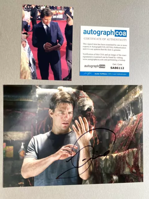 TOM CRUISE In-person signed Foto 20x28 Autogramm COA ACOA + Foto