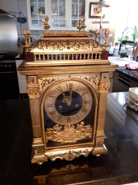 Antike Boulle Uhr Für Den Englischen Markt Um 1850