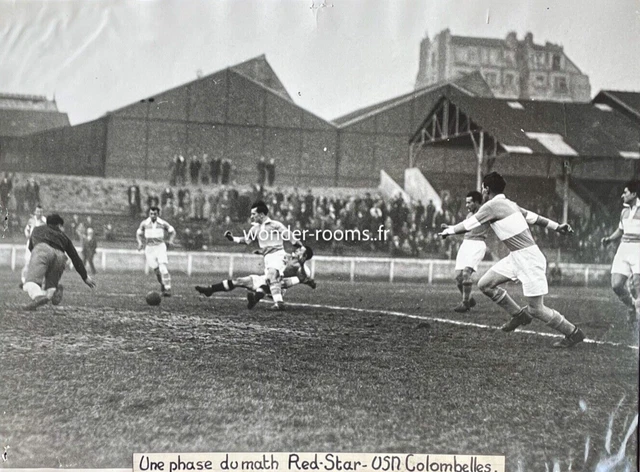 FOOTBALL - 1936 - Grande Photo de presse - 30x40cm - Red star / Colombelles