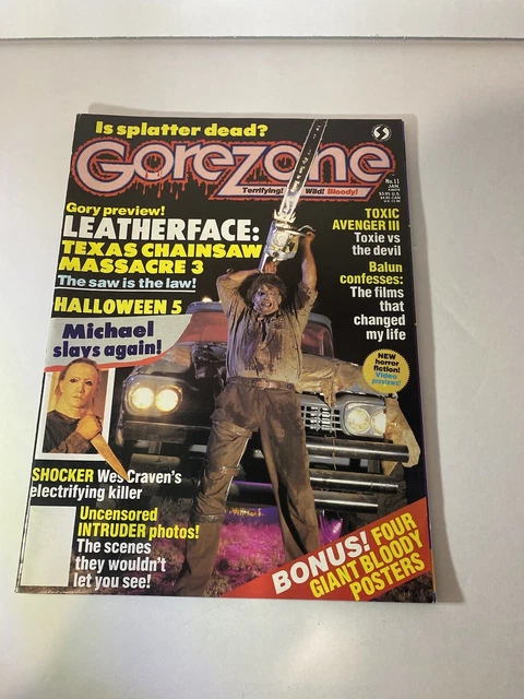 GoreZone Magazine #11 January 1990 Fangoria Leather Face: Texas Chainsaw 3 GoreZone Magazine #11 January 1990 Fangoria Leather Face: Texas Chainsaw 3