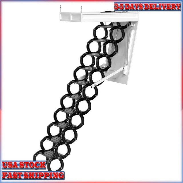 Electirc attic ladder Aluminum folding 12ft with remote for loft