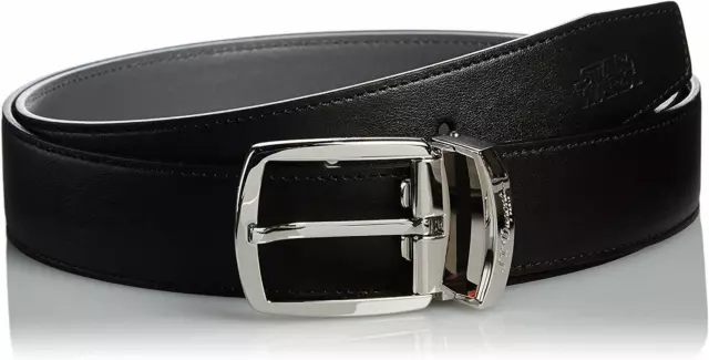 S.T. Dupont Star Wars Reversible Leather Belt With Palladium Buckle, New In Box