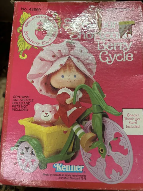 Strawberry Shortcake Berry Cycle Tricycle With Box 1980s! Vintage.